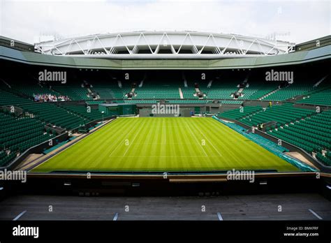 Photograph of Centre Court Wimbledon / tennis Championship stadium arena with the retractable ...