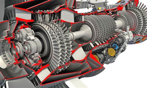 Cutaway GTF Turbofan Engine | Turbofan engine, Jet engine, Mechanical ...