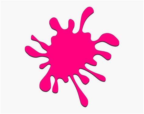 Splat Vector Pink - Rainbow Paint Splat Clipart, HD Png Download , Transparent Png Image - PNGitem