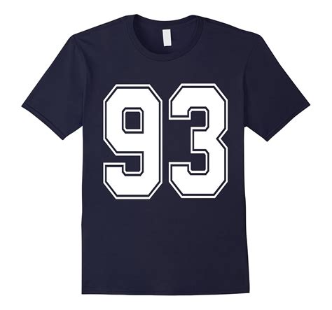 #93 Number 93 Sports. Jersey T-shirt My Favorite Player #93-T-Shirt ...