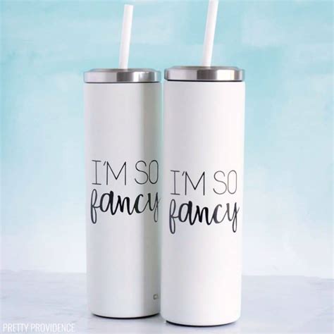 How to Make Vinyl Tumbler Decals - Pretty Providence