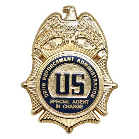 DEA SPECIAL AGENT IN CHARGE BADGE MEDALLION