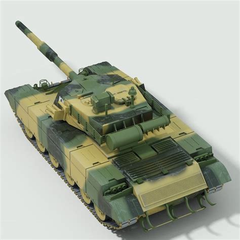 3d chinese type 98 battle tank model