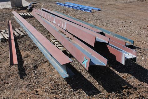 Six Structural Steel I-Beam W10x39 and W12x45 Construction Beams 28' Long | eBay