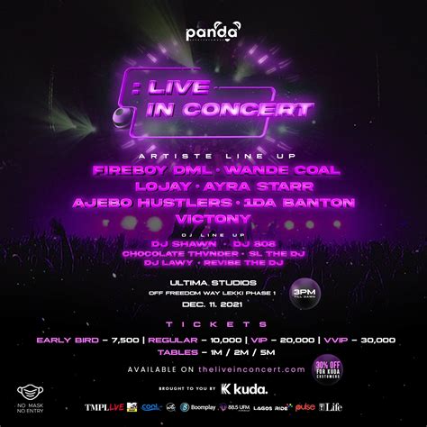 11 Dec. 2021, Live In Concert - turnuplagos...for information on Lagos events, concerts ...