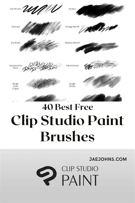 40 best free clip studio paint brushes for photoshopped and inked in adobe