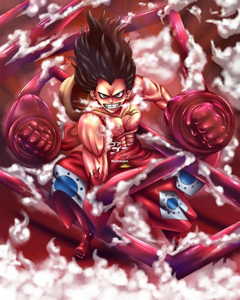 Luffy Gear 4 Snakeman by Bijihwijen on DeviantArt | Luffy gear 4, Luffy, One piece wallpaper iphone