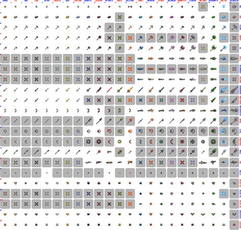 Terraria Weapons Tools by legendguard on DeviantArt