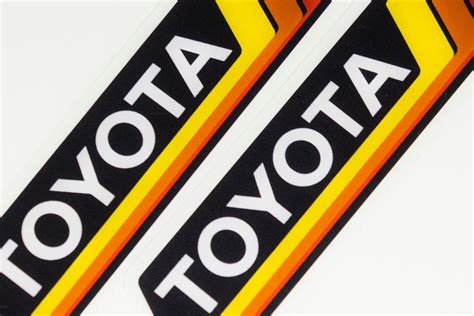 Toyota Vintage 80s Logo Custom Die-cut Printed Sticker | Etsy