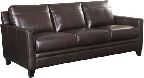 Cambria Fletcher Brown Leather Sofa from Luxe Leather | Coleman Furniture