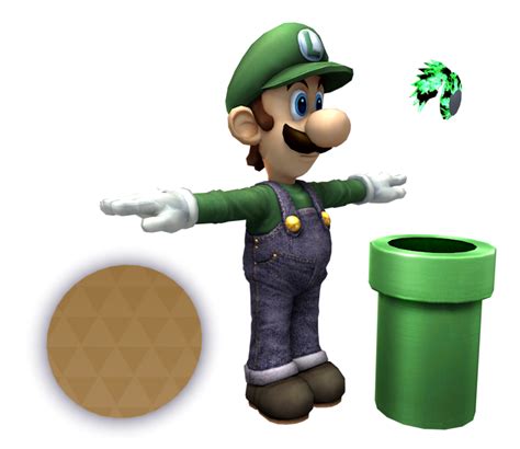 Wii - Super Smash Bros. Brawl - Luigi - The Models Resource