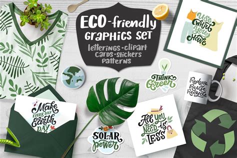 ECO-Friendly Graphics Set By Hakuna Matata | TheHungryJPEG