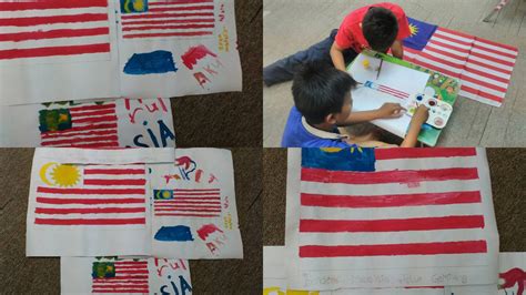 kertas aktiviti mewarna bendera malaysia