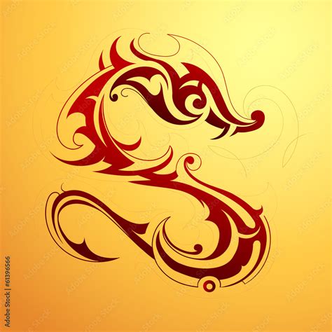 Dragon tattoo Stock Vector | Adobe Stock