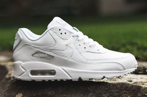 Nike Air Max 90 Leather (Triple White) - Sneaker Freaker