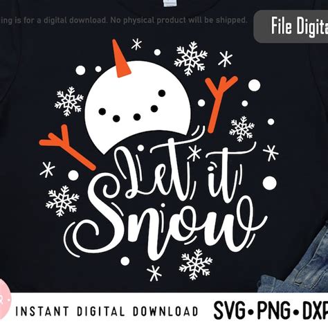 Let It Snow Svg - Etsy