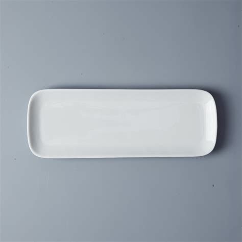 White Rectangle Wholesale Dinner Plates, Chaozhou Factory Porcelain Ceramic Dish, Asian ...