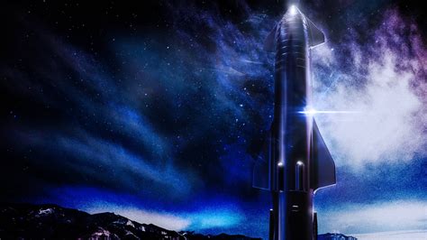 Download Spacex Starship Cool Desktop Wallpaper | Wallpapers.com