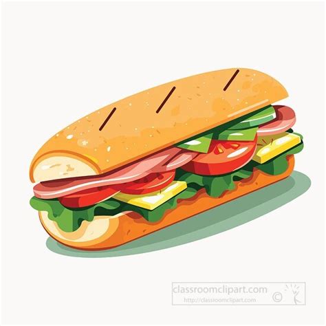 Sandwich Clipart-sub sandwich clip art