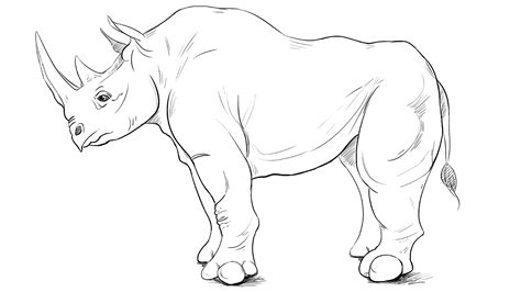 Rhino Drawing at GetDrawings | Free download