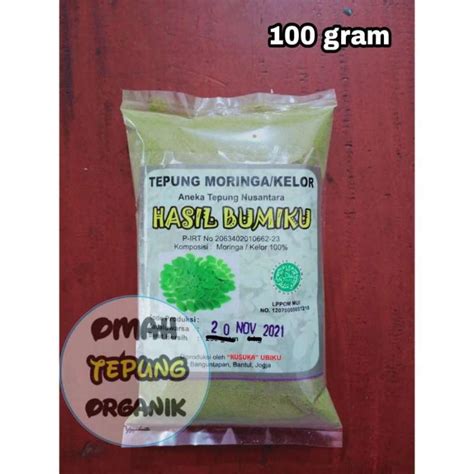 Jual Tepung Daun Kelor/Tepung Moringa/Moringa Powder/Bubuk Daun Kelor - 100 Gram di Seller ...