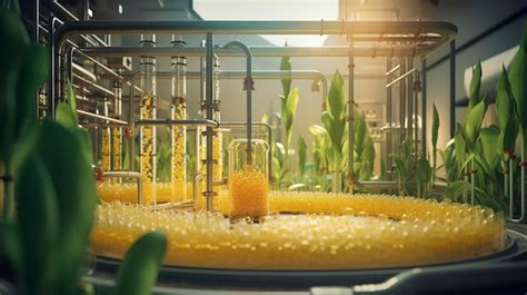 Premium AI Image | A photo of a biofuel production process