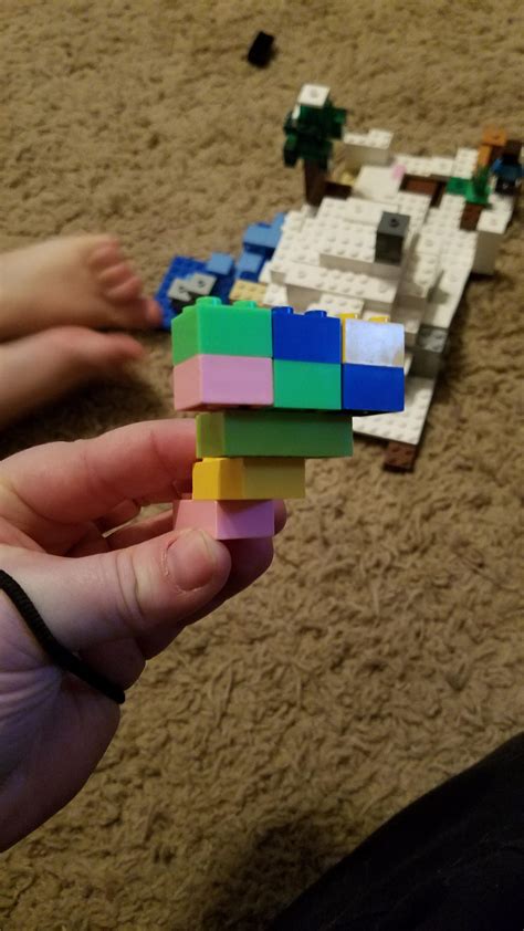 My 4 year old built a Wither Storm from Minecraft : r/lego