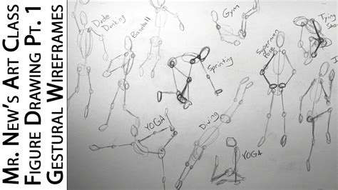 Gestural Wireframes - How to Draw the Human Body Part 1 - Step by Step ...