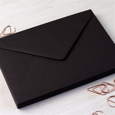 5x7 Matte Black Envelopes - The Paper Empire