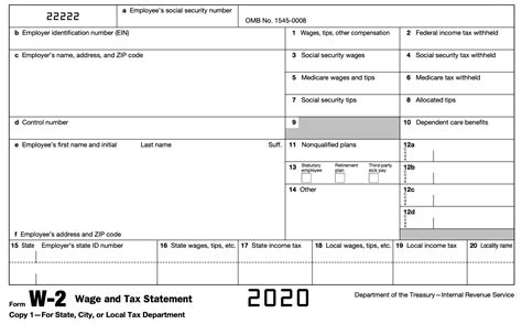 Irs Printable W2 Form