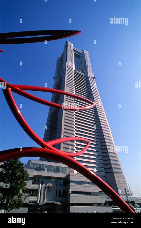 Japan, Yokohama, Landmark Tower, Minato Mirai 21 Complex Stock Photo ...