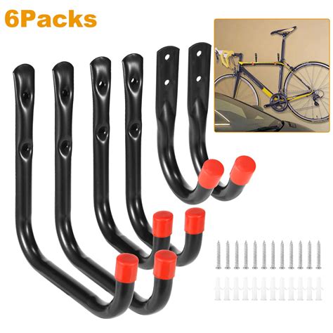 iMountek 6 Packs Garage Storage Hooks 22lbs Load Bike Bicycle Hooks Heavy Duty Utility Hooks ...