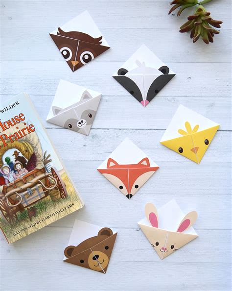 DIY woodland animals origami bookmarks {print + fold} - It's Always ...