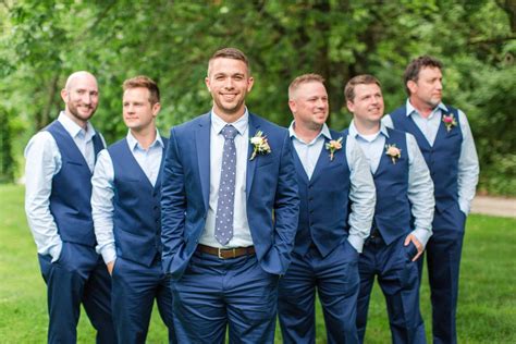 An Intimate Backyard Wedding | Waterloo, Illinois | Wedding groomsmen attire, Groom wedding ...