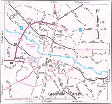 Maps of Greenville, North Carolina