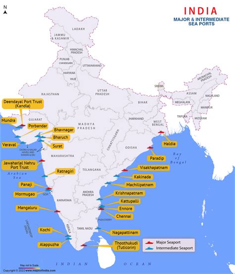 Major Sea Ports Map Seaports In India Ports In India India Map | Porn Sex Picture