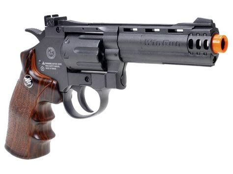 WG 8-Shot CO2 4" Airsoft Revolver, Black