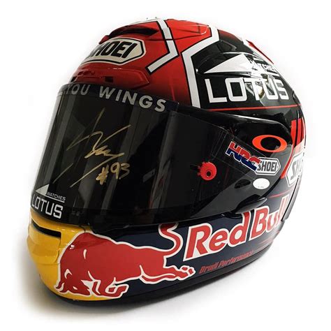 Marc Marquez Used & Signed Visor Shoei Helmet - Elite Exclusives