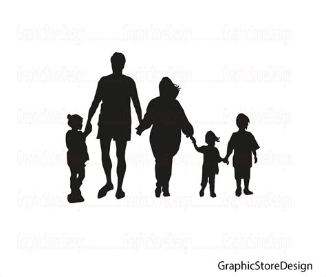 Family Svg, Family Silhouette, Family, Family Cut Files, Family Clipart ...