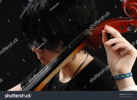 Girl Posing Her Violoncello Tuning Stock Photo 39339583 | Shutterstock