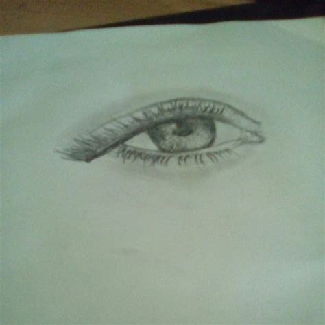 a pencil drawing of an eye