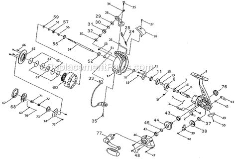 Pflueger 6040 Parts List and Diagram : eReplacementParts.com