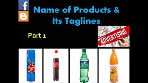 Name of Products & Its Taglines Part 1 - YouTube