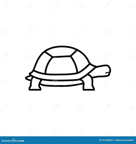 Tortoise. Vector Illustration Decorative Design Stock Vector - Illustration of simple, animals ...