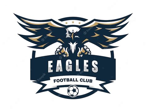 Premium Vector | Eagle football club vector logo template