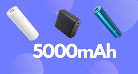 Best 5000mAh power banks with fast charging technologies