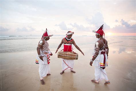 "Kandyan Dancers With Female Tourists. Sri Lanka." by Stocksy Contributor "Hugh Sitton" - Stocksy