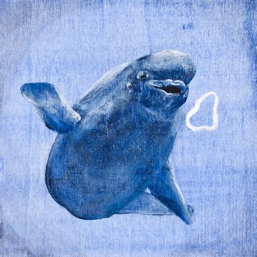 Beluga Whale - Insta Painting Painting by Kat Serediuk | Saatchi Art ...