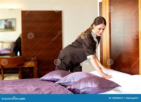 Professional Cleaning Service in a Hotel Room Stock Image - Image of manual, clean: 168900657