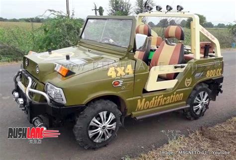 Maruti 800 modified into Mahindra Thar by local mechanic for Rs 92k - Video